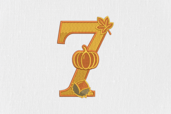 Adding Autumn Charm with Number 7 Autumn Monogram