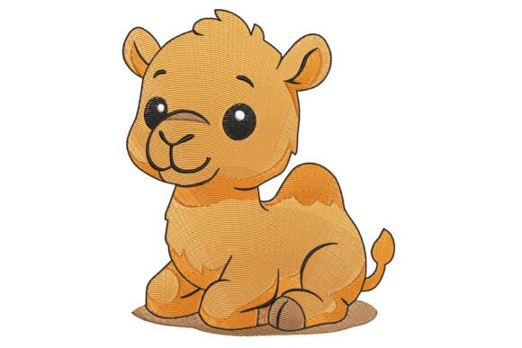 Baby Camel: A Quirky Charm for Embroidery Projects