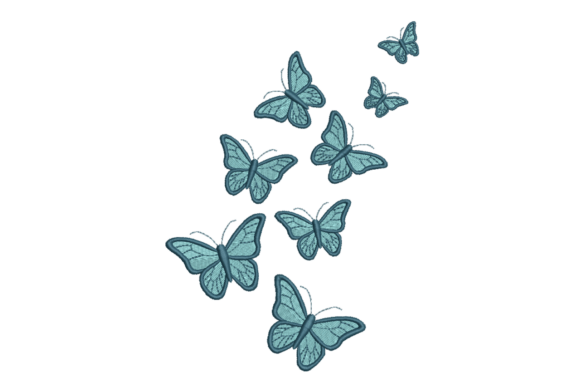 Blue Butterfly Cluster: A Seasonal Embroidery Review