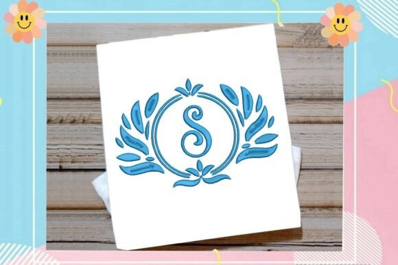 Blue Laurel Monogram S Frame Review: Elegant Simplicity for Wedding & Custom Embroidery