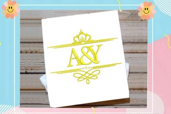 Gold Crown Split Monogram: A Regal Touch for Personalized Gifts