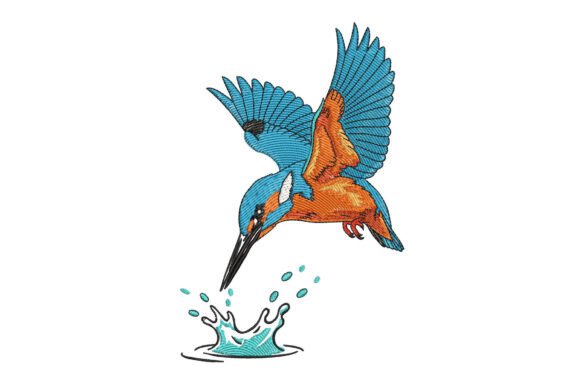 Kingfisher: A Seasonal Embroidery Gem for Holiday Crafts