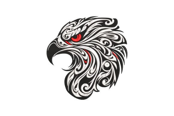 Tribal Eagle Head: A Craft Fair-Ready Embroidery Design?